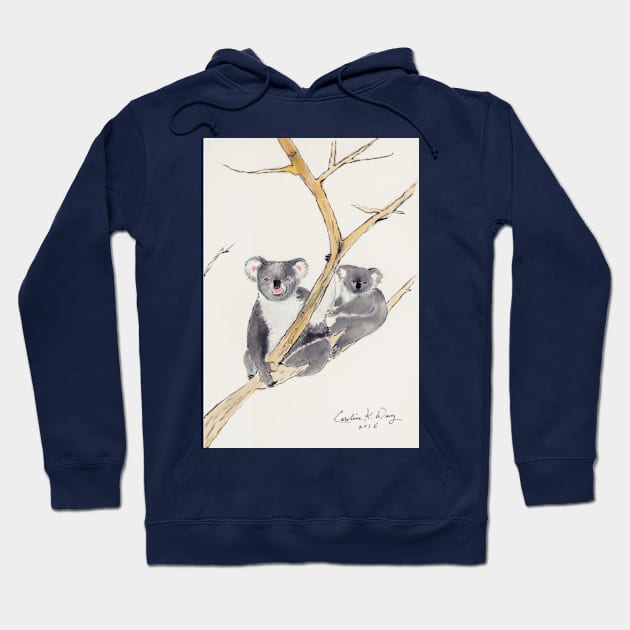 Australian  Koalas Bears Hoodie by Cwang